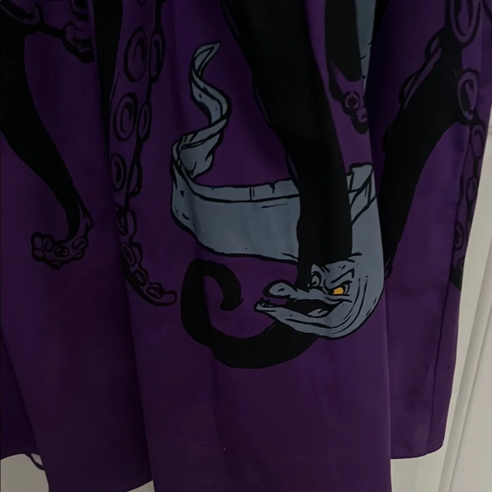 Her Universe Little Mermaid Ursula Purple Pleated Polo Collar Sundress NWT - Picture 6 of 8